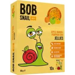 Bob Snail Mango Pumpkin Chia Seed Natural Fruit Marmalade: Delicious & Healthy Snack, 90g Jar, Gluten Free, No Added Sugar, Perfect for Kids and Adults, Made in Ukraine