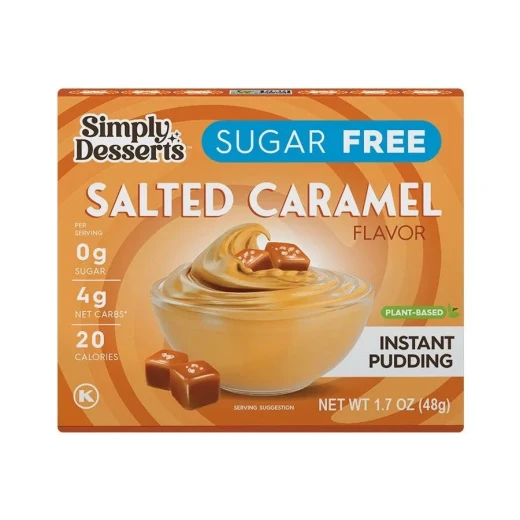 سيمبلي ديزرتس بودينغ كيتو فوري بنكهة كراميل مملح 1.7 أونصة - Simply desserts - Image 2