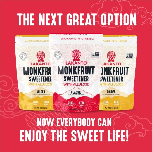 Lakanto Classic Monk Fruit Sweetener with Allulose, Zero Calorie Sugar Substitute, 8 OZ - Lakanto - Image 2
