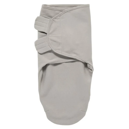 Meyco Baby Swaddle Sack Grey 0-3 Months Soft Jersey Cotton Newborn Sleep Aid