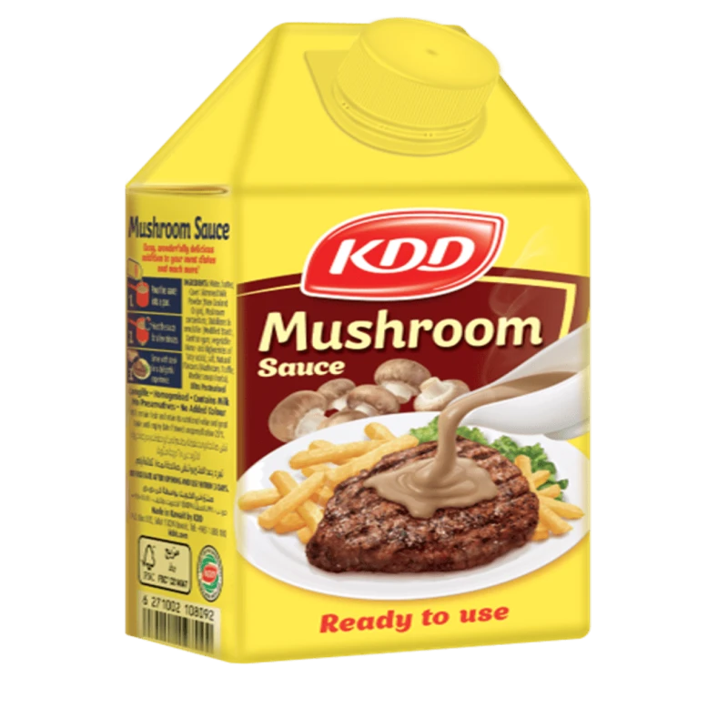 KDD Mushroom Sauce 500ml, Delicious & Versatile | Perfect for Pasta, Meat, and Savory Dishes | Rich Flavor - KDD