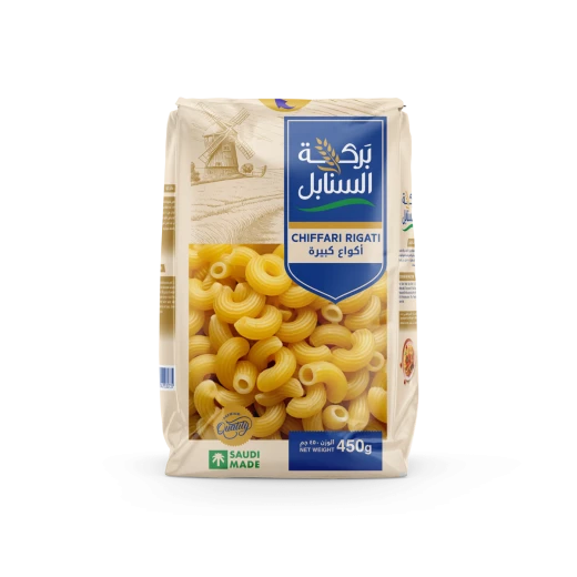 باستا بركة السنابل باستا شيفاري ريجاتي 450 جرام باستا دوروم قمح للمأكولات السريعة باستا بركة السنابل باستا شيفاري ريجاتي 450 جرام باستا دوروم قمح للمأكولات السريعة