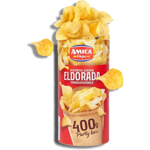 رقائق بطاطس أميكا دورادا ماكسي باريل التقليدية 400 جم - إيطاليا - Image 2