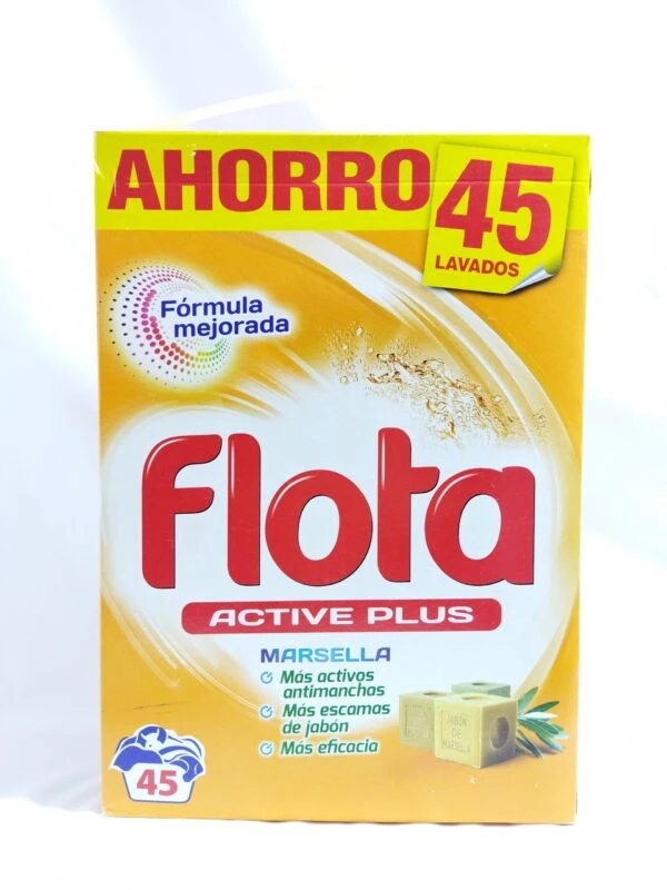 Flota Active Plus Marseille Laundry Powder 2.7kg - Powerful Cleaning - Flota