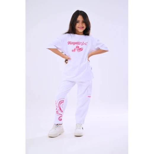 طقم كوكب زمردة حياتي للبنات قطعتين - 14 سنة من زيتون - زيتون - Image 2