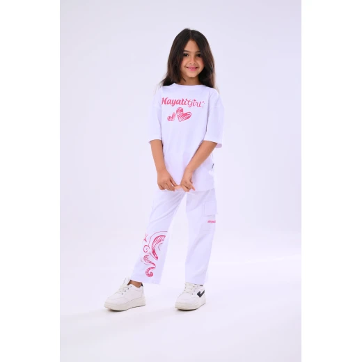 طقم كوكب زمردة حياتي للبنات قطعتين - 14 سنة من زيتون - زيتون - Image 3