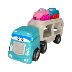 Infunbebe Auto Hauler Truck Toy Set - Colorful Carrier & Cars 18 months