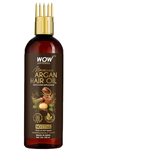 Wow Skin Science Argan Hair Oil with Comb, 200ml Wow Skin Science Argan Hair Oil with Comb, 200ml