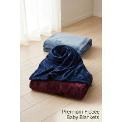 Premium Soft Baby Blankets Pack - Cozy Microfiber Swaddle & Crib Blankets for Newborns, Lightweight & Warm Toddler Receiving Blanket Set, Elegant Royal Colors
