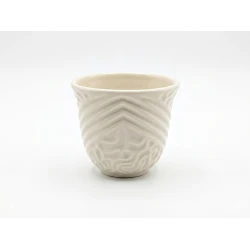 Plain White Arabic Coffee Cup, Elegant Traditional Coffee Serving Cup for Daily Hospitality and Gatherings