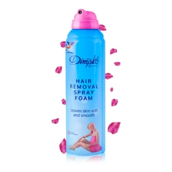 Lincocare Dimples Depilatory Spray Foam, Rose 200ml | Quick & Gentle Hair Removal | Soft, Smooth & Moisturized Skin – Made in UK
