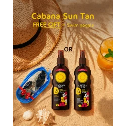 Lincocare Cabana Deep Tanning Oil Spray SPF6, 200ml | Moisturizing, UVA & UVB Protection | Enhances Natural Tan