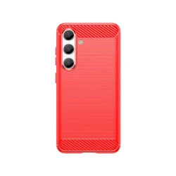 Business Carbon Fiber Case for Samsung S23 Ultra Red