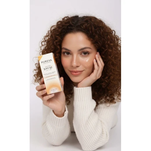 واقي شمس متعدد الوظائف SPF 50+ | مضاد للبقع، تفتيح، مكافحة الشيخوخة، تعزيز الكولاجين، امتصاص سريع من بيوريفا - بيوريفا - Image 5