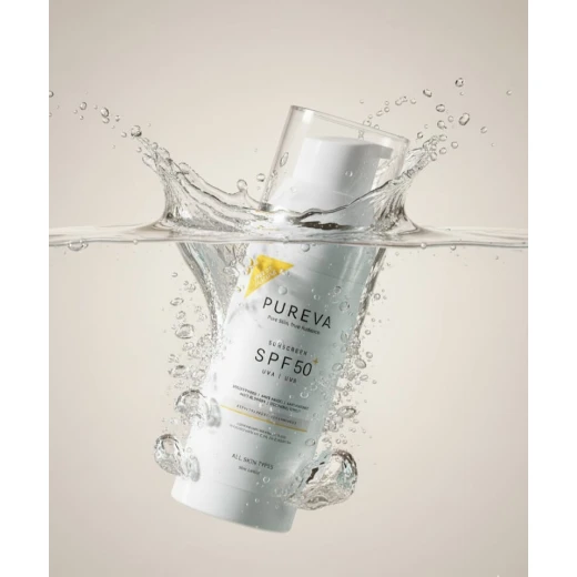 واقي شمس متعدد الوظائف SPF 50+ | مضاد للبقع، تفتيح، مكافحة الشيخوخة، تعزيز الكولاجين، امتصاص سريع من بيوريفا - بيوريفا - Image 6