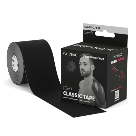 Kintex, Classic Tape, Black, 5cm x 5m Kintex, Classic Tape, Black, 5cm x 5m