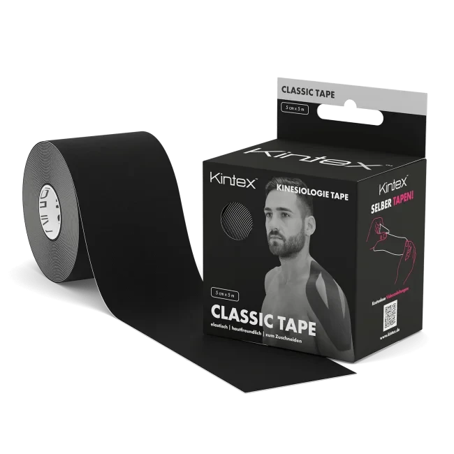 Kintex, Classic Tape, Black, 5cm x 5m - Kintex