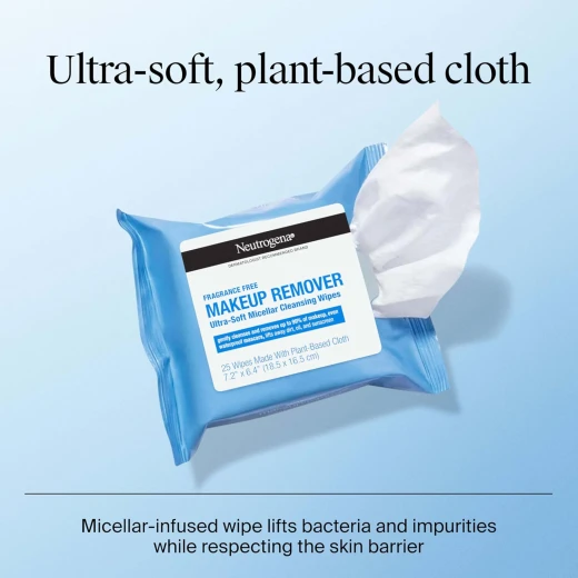 Neutrogena Makeup Remover Wipes and Face Cleansing Towelettes, 50 Count, (2 Pack) - Neutrogena - Image 4