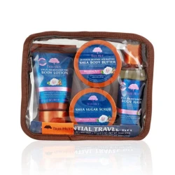 Tree Hut Travel Moisturizing Kit with Moroccan Rose Scent | Paraben-free, effective skin hydration, ideal for travel and daily use Complete skin care and noticeable softness