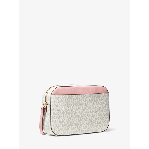 Michael Kors Jet Set Large Logo Crossbody Bag (Pink and Beige ) - Michael Kors - Image 2