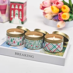 Hallmark  Holiday Scented Candle Tins, 3-Pack  each 2.8 oz