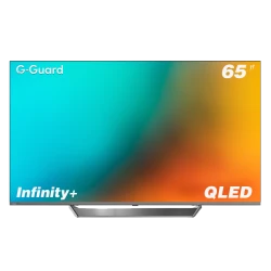 G-Guard Infinity+ 65 Inch 4K QLED Google TV, Frameless Design, HDR10+, Smart TV