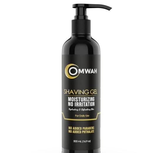 OMWAH Clear Shaving Gel 16.9oz with Vitamin E – Sensitive Skin Formula, Smooth Glide, Razor Burn Protection, Barber & Home Use OMWAH Clear Shaving Gel 16.9oz with Vitamin E – Sensitive Skin Formula, Smooth Glide, Razor Burn Protection, Barber & Home Use