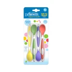Dr.Brown's Soft-Tip Spoon, 4-Pack (Yellow, Green, Purple, Red) - Dr. Brown's