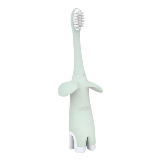 Dr. Brown’s Infant-to-Toddler Toothbrush, Soft and Safe Baby Training Brush, Elephant, Mint, 0-3 years - Dr. Brown's - Image 2