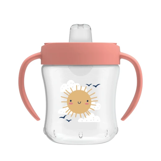 Dr.Brown's 6 oz/180 mL Soft-Spout Transition Cup with Handles, Sunshine (6m+), BPA Free - Dr. Brown's - Image 3