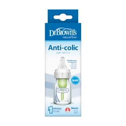 Dr. Brown's Glass Narrow-Neck Options+ Bottle, 2 oz/60 ml, 1-pack