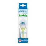 Dr.Brown's Specialty Feeding System 4 oz/120 ml Narrow Bottle , solution for infants with complex feeding issues such as cleft lip, tongue-tie, and lip-tie , with Infant-Paced Feeding Valve + Level 1 Nipple + Extra Valve - Dr. Brown's