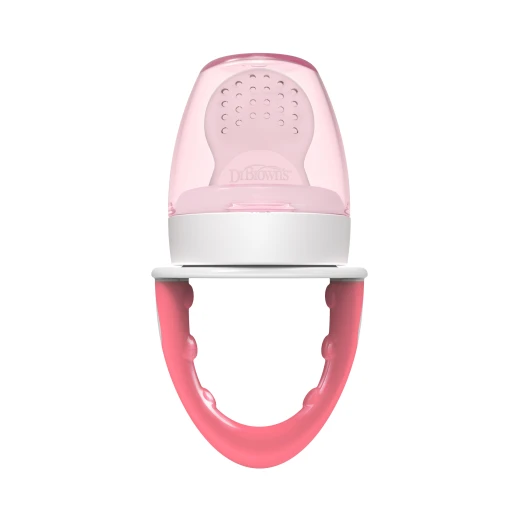 Dr.Brown's Fresh Firsts Silicone Feeder , Solid Food Feeding - Pink  - Dr. Brown's - Image 3