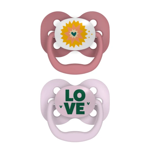 Dr. Brown's Advantage Pacifier - Stage 1 ( 0-6 ) months, 2-Pack, Pink  - Dr. Brown's - Image 2