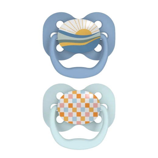 Dr. Brown's Advantage Pacifier - Stage 1 ( 0-6 ) months, 2-Pack, Blue - Dr. Brown's - Image 2
