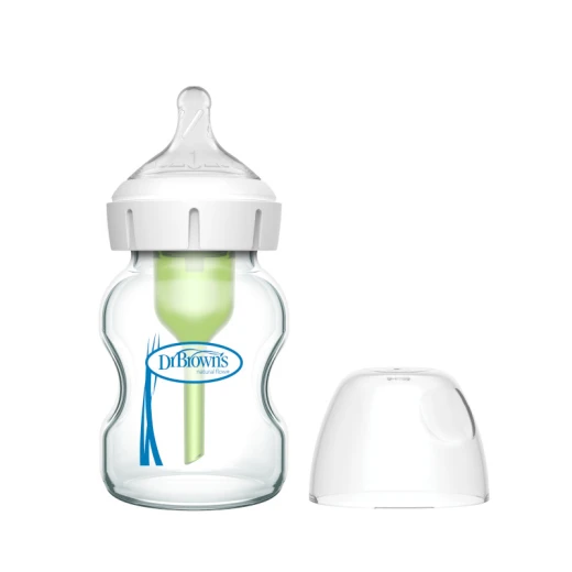 Dr. Brown's Glass Wide-Neck Options+ Bottle, 5 oz/150 ml,1-pack - Dr. Brown's - Image 2