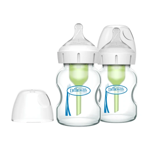 Dr. Brown's Glass Wide-Neck Options+ Bottle, 5 oz /150 ml, 2-pack - Dr. Brown's - Image 2