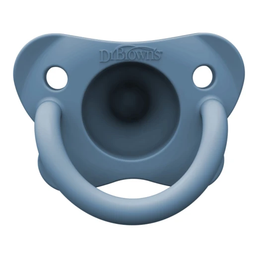 Dr.Brown's HappyPaci Silicone Soother - 0-6m, Blue and Green, 2-Pack - Dr. Brown's - Image 2