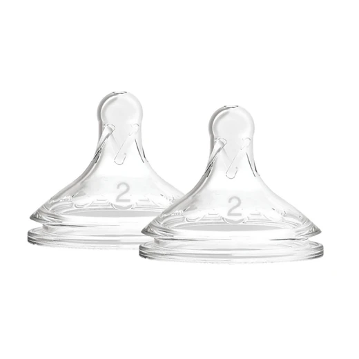  Dr.Brown's Wide-Neck Silicone Nipple Level 2 ( 3-6 months ) , 2-Pack  - Dr. Brown's - Image 3