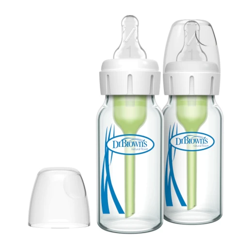 Dr. Brown's Glass Narrow-Neck Options+ Bottle, 4 oz/120 ml,2-pack - Dr. Brown's - Image 2