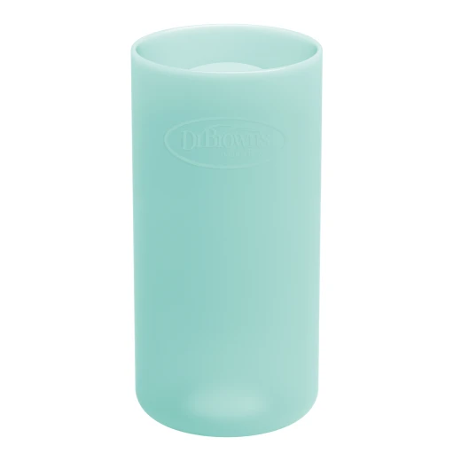 Dr.Browns Narrow-Neck Glass Bottle Silicone Sleeve , 8 oz / 250ml , Mint ,  1-pack - Dr. Brown's - Image 2
