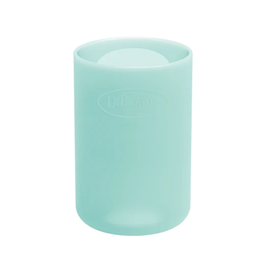 Dr.Browns Narrow-Neck Glass Bottle Silicone Sleeve , 4 oz / 120ml , Mint ,  1-pack - Dr. Brown's - Image 2