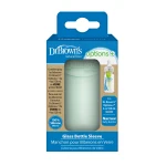Dr.Browns Narrow-Neck Glass Bottle Silicone Sleeve , 4 oz / 120ml , Mint ,  1-pack - Dr. Brown's