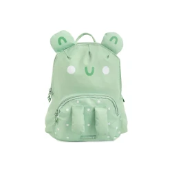 Miniland Eco Thermal Insulated Backpack With Multiple Pockets For Kids , Green Frog