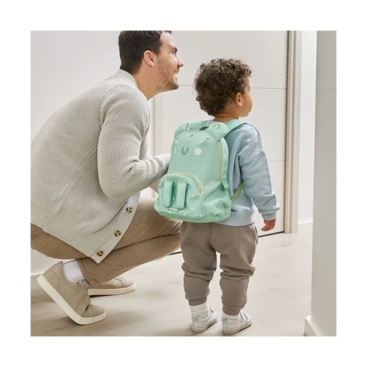 Miniland Eco Thermal Insulated Backpack With Multiple Pockets For Kids , Green Frog - Miniland - Image 5