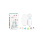 Miniland Electric Baby Nail Trimmer  includes 6 interchangeable heads, 4 for children and 2 for adults, and two speeds - Miniland
