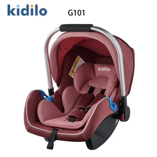 مقعد السيارة وحامل الأطفال Kidilo G101 – مقعد سيارة آمن ومريح للأطفال الرضع مزود بحزام أمان، تصميم مريح للأطفال حديثي الولادة والرضع، مثالي للسفر والاستخدام اليومي - Image 3