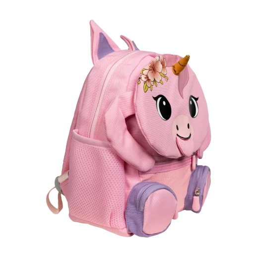 Kids Backpack Unicorn Design with Pull-Out Tongue and Velcro Hands, 8L Capacity, 29×25×13 cm Size, - Alph - Image 2