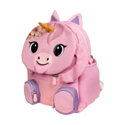 Kids Backpack Unicorn Design with Pull-Out Tongue and Velcro Hands, 8L Capacity, 29×25×13 cm Size,