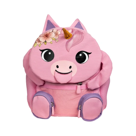 Kids Backpack Unicorn Design with Pull-Out Tongue and Velcro Hands, 8L Capacity, 29×25×13 cm Size, - Alph - Image 3
